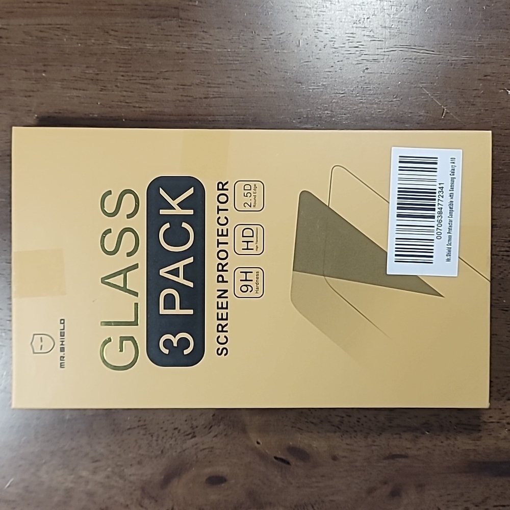 Mr. Shield Glass Screen Protector 3 Pack Samsung Galaxy A10 Brand New Sealed